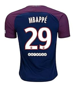 Amazon.com : Zymenjs MBAPPE 29 Soccer Jersey Paris Germain Saint PSG Home 2017/2018 Mens Color 