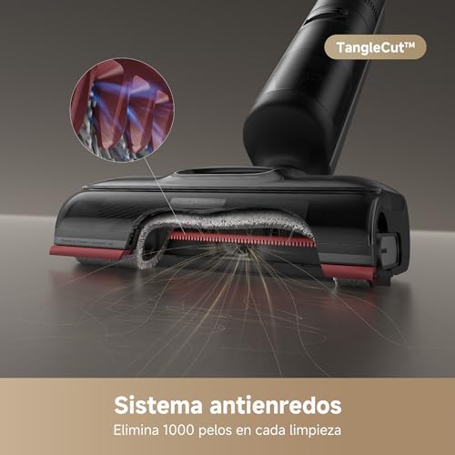 H15 Pro Aspirador en seco y Húmedo con Brazo Robótico GapFree AI DescendReach, Cobertura de Triple Borde, 21.000 Pa, Lavado de Cepillo a 100 °C, Secado a 90 °C en 5 min, Alcance Plano de 180°