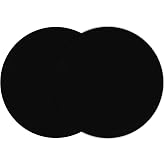 Silicone Microwave Mat 12 Inch, Non Stick Turntable Mat for Kitchen, Multi-Purpose Heat Resistant Oven Mat 2 Pack (Black)