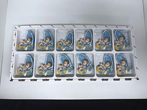 VI N VI Baby Shower Carriage Refrigerator Magnet Party Favor (Blue)