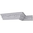 Ekena Millwork MLD02X02X04TN Tristan Crown Moulding, 2 3/4"H x 2 3/4"P x 4"F x 94 1/2"L, White