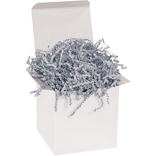 BOX USA 10 lb. Slate Gray Crinkle Paper Packing, Shipping, and Moving Box Fille…