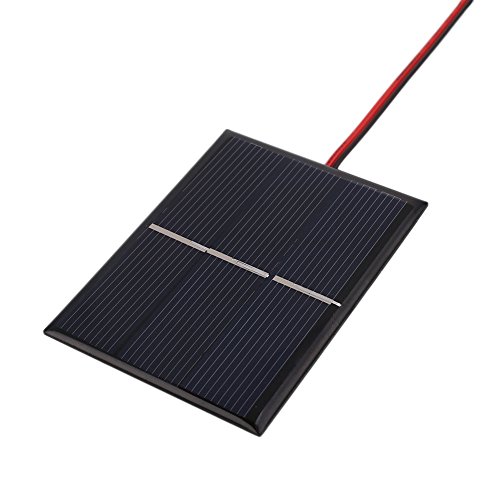 Goodjobb 0.65W 1.5V 430mA Mini Silicon Solar Power Cell Charger Panel DIY Module Solar Cells With Wire Cable