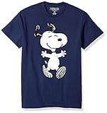 Peanuts Snoopy Hug Men's Navy T-shirt L
