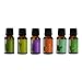 Moksha Essentials' Top 6 Aromatherapy & Massage Kit with 100% Pure Therapeutic Essential Oils (Lavender, Lemongrass, Peppermint, Eucalyptus, Orange & TeaTree) - 6x15ml/0.5oz