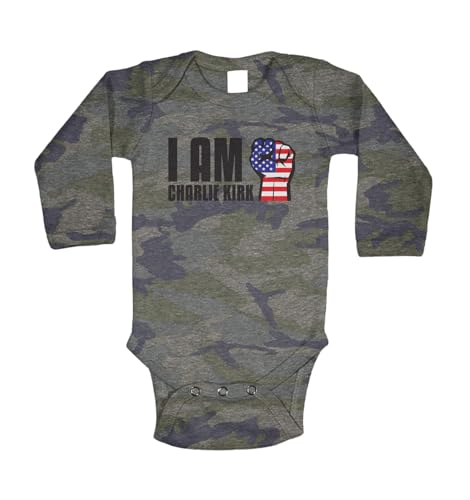 Tcombo I Am Charlie Kirk Raised Fist Political Bodysuit