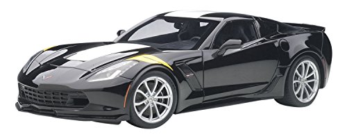 AUTOartÂ â€“Â C7Â Model car Chevrolet Corvette Grand Sport 2017, 71273Â 1: 18Â Scale, Black/White/Yellow