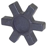 Lovejoy 10621 Size L-AL 075 Solid Type Jaw Coupling Elastomer Spider, SOX/NBR Rubber, 1.75" OD, 0.44" Elastomer Length, 90 in-lbs Nominal Torque