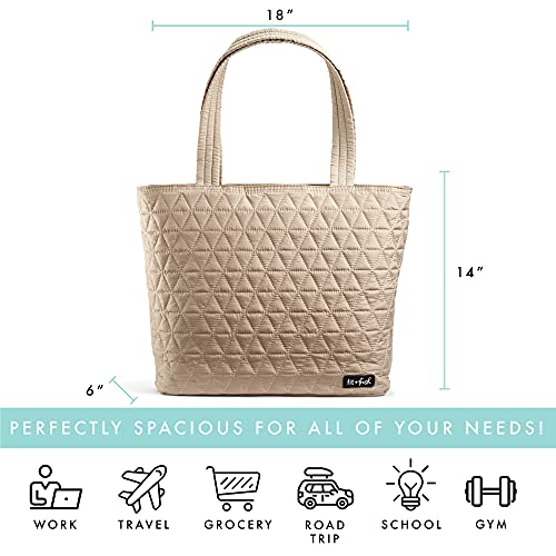 Fit + Fresh Metro Tote, 2In1 Laptop Bag for Women,
