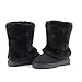 Womens Fur Covered Fully Fur Lined Waterproof Winter Snow Boots