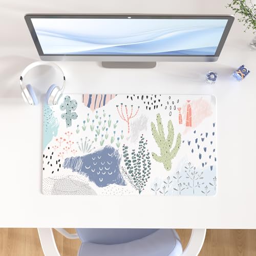 Minimalist Faux Leather Desk Mat