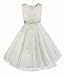iiniim Kids Girls Floral Lace Pageant Party Wedding Ball Gowns Flower Girl Dress