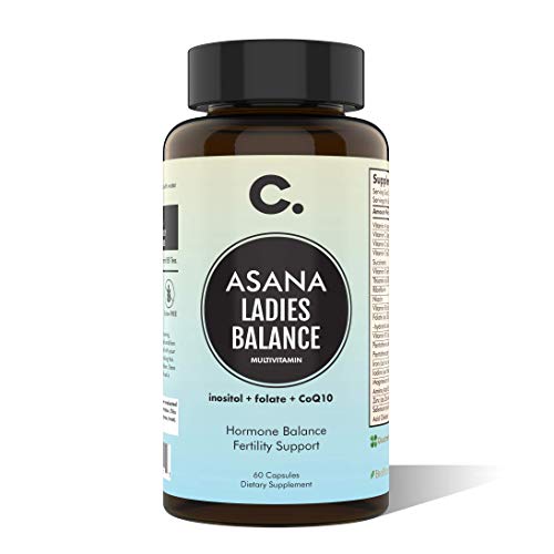 Asana LadiesBalance Women's Hormone Balance Multivitamin Vitex + Maca + Shatavari + Myo-Inositol + Free Eating for Balanced Hormones Plan