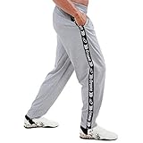Otomix Men's Signature Stripe Baggy Workout Pants Heather Grey