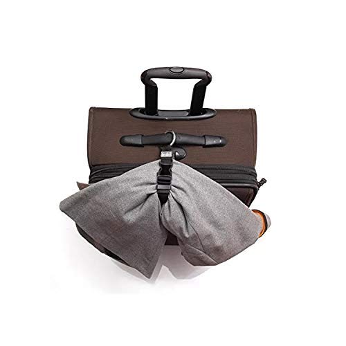 2PCS Heavy Duty Add a Bag Luggage Strap Jacket Gripper,Carry-on Baggage Suitcase Straps Belts Travel Accessories (Black) - Thumbnail 4