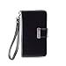 IZENGATE Wallet Case Designed for Samsung Galaxy S5 - PU Leather Flip Cover Folio with Stand (Black)