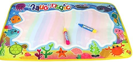 Aqua Magic Doodle Play Mat Children Water Drawing Board &amp; Magic Pen, Fun &amp; Educational Toy for Kids 23" x 14"