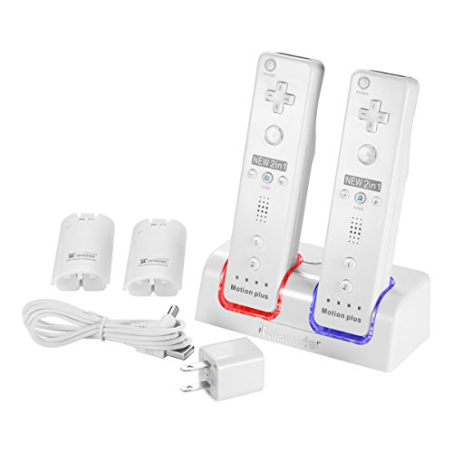 Kulannder Wii remote battery charger Dual Charging Station 