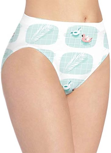 Pink Flamingo and Unicorn Buoy Pattern Women Underwear Cotton Underpants for Girls