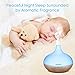 Aromatherapy Essential Oil Diffuser, URPOWER 300ml Wood Grain Ultrasonic Cool Mist Whisper-Quiet Humidifier with Night Light & 4 Timer Settings, Waterless Auto Shut-Off for Home Office Yoga Spa