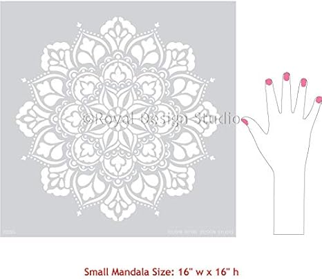 16x16inch Floors Mandalas For Diy Home Decor Sl 065 Gss Designs Large Mandala Wall Art Stencil Walls Mandala Stencils For Furniture Paint Wall Treatments Supplies Tools Home Improvement Fcteutonia05 De