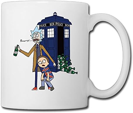 Rick And Morty Doctor Who Style Ceramic Custom Coffee/Tea Mug White 11oz For Funny Gifts