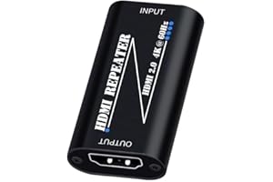 SITECHYLOR HDMI 2.0 Repeater 4K 60Hz hdmi Signal Booster Amplifier Extender No Power Required for TV/Laptop/PS4/DVD Plug and Play