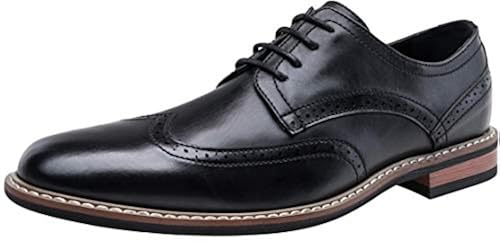 Jousen Men's Dress Shoes Wingtip Business Formal Shoes for Men