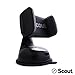 Scout Car Phone Holder for Cell Phone Car Mount iPhone 7/7 Plus 6s / 6s Plus, Samsung Galaxy S6 Edge Plus S5 S4, Note 5 4 3, Google Nexus 5 4, LG G4 (Black)