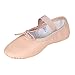 Stelle Ballet Shoes for Girls Toddler Genuine Leather Ballet Dance Slippers for Toddler/Little/Big Kids/Boys(7MT,Ballet Pink,with Tie)