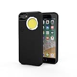 NEBO 6647 CaseBrite - Rugged Phone Case + Powerful 200 Lumen Light - Internal, Rechargeable Battery - For iPhone 7 & 8 - (Black)