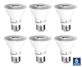 Hyperikon PAR20 LED Dimmable Bulb 8W (50W Equivalent), Spot Light Bulb, 3000K (Soft White Glow), Medium Base (E26), CRI90+, UL and Energy Star - Perfect for Kitchen, Patio, Bedroom (6 Pack)