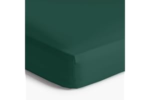 IR Imperial Rooms Fitted Sheet Full - 16 Inch Deep Pocket Green Fitted Bed Sheets Premium 1800 Soft Microfiber Shrink and Fade Resistant All Around Elastic Full Size Fitted Bottom Sheet Only
