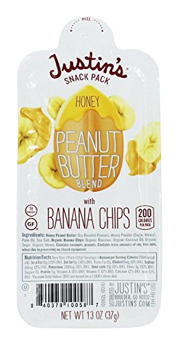 JUSTINS Nut Butter Peanut Honey Banana, 1.3 Ounce (Pack of 6)