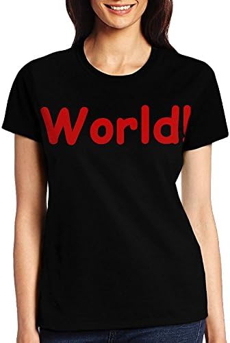 World Women's Prited Short Tee Casual Tee Summer Short T Shirt As A Gift