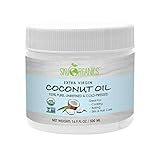 Organic Extra Virgin Coconut Oil by Sky Organics 16.9 oz- USDA Organic Coconut Oil, Cold-Pressed, Kosher, Cruelty-Free, Fairtrade, Unrefined- Ideal as a Skin Moisturizer, Hair Treatment & Baking