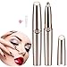 Eyebrow Hair Remover, HAOEN Painless Electric Eyebrow Trimmer Epilator for Women, Portable Eyebrow Hair Removal Razor (gold)