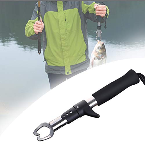 Fischgreifer Edelstahl Angelzange Fischgriff-Werkzeuge, Greifer Fischlippengriff Fisch Grabber Fischhalter Angelgerät…