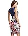 Floerns Women's Sleeveless Floral Work Party Cocktail Bodycon Dress Blue XL