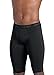 Jockey Men's Underwear Sport Microfiber Quad Short, Black, M
