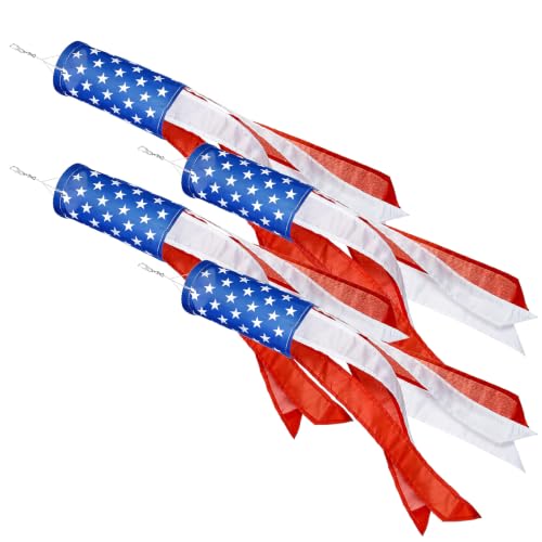 Boao 4 Pcs American Flag 24 Inch Flag Windsock at Amazon