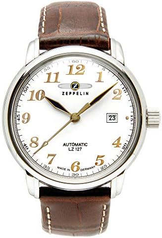 Zeppelin Wristwatch シルバー Amazon.com: Zeppelin Men's Analogue Automatic Watch with Leather