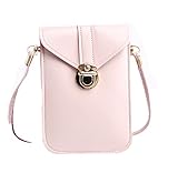 YaJaMa Women Leather Mini Handbags Crossbody Single Shoulder Bag Cellphone Pack Coins Purse Pouch(Beige)