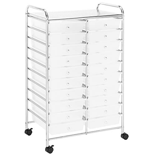 TUFFIOM 20Drawer Rolling Cart with Drawers, Organizer Cart Tool Cart