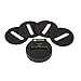 Sempli Cupa Stay Black Wine & Liquor Glasses Coasters, Set of 4