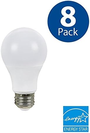Pro 8-Pack 60W Equivalent Dimmable Daylight A19 LED Light Bulbs