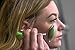 Jade Roller for face - 100% Real Natural Jade Stone roller, Anti-Aging jade Beauty Skincare Tool to Rejuvenate Facial Skin Cooling, Slimming & Firming by Kemzzone