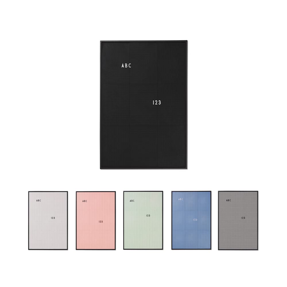 Design Letters Felt Memo Letter Board | A2 Message Board | Changeable Letter Board for Everyday | Aesthetic Room Decor for Home, Kitchen, Office Display | Black — image 1