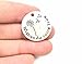 Yansanido Pack of 10 Alloy Silver ''Wishes do Come True'' Round 0.78'' (20mm) with Dandelion DIY Antique Message Charms Pendant for Making Bracelet and Necklace (Wishes do Come True)