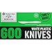 Member's Mark Plastic Knives, Heavyweight, White (600 ct.)